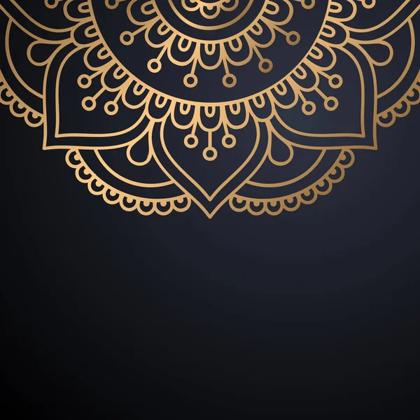 Luxo ornamental mandala design fundo — Vetor de Stock