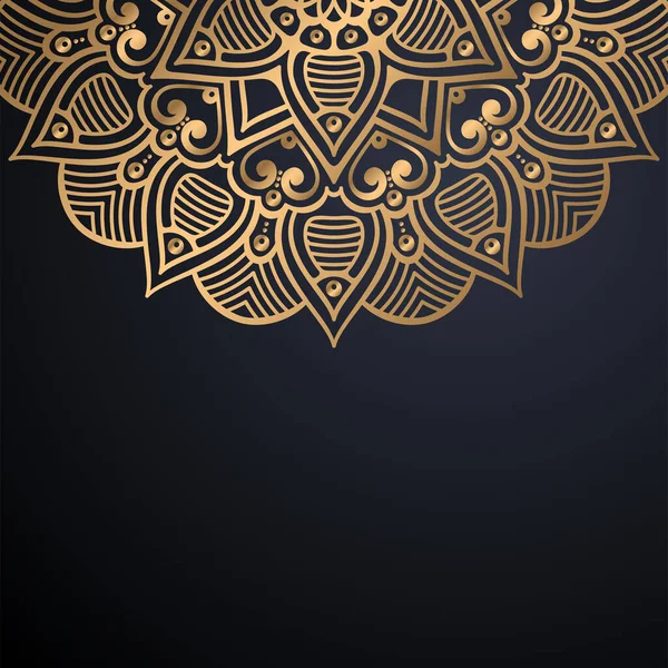 Luxo ornamental mandala design fundo — Vetor de Stock