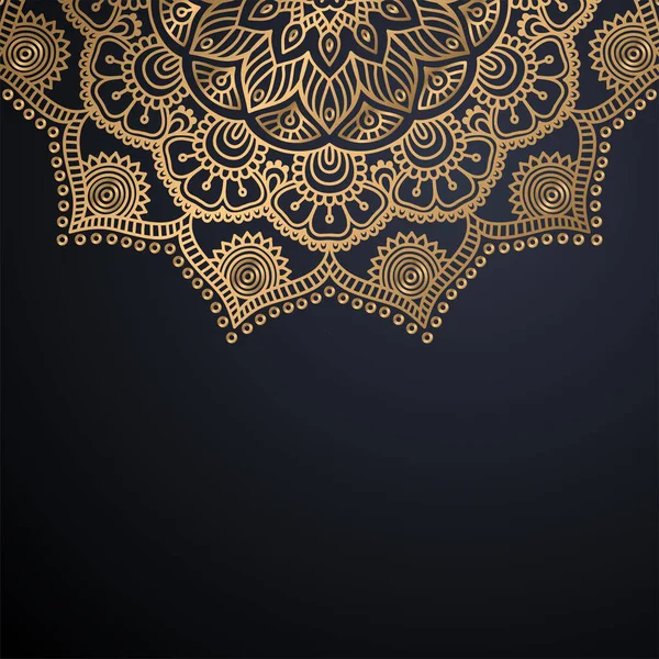 Lusso ornamentale mandala design sfondo — Vettoriale Stock