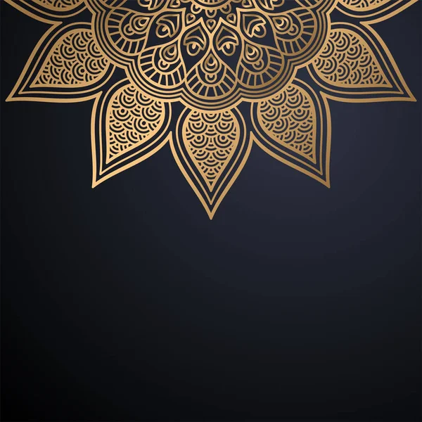 Luxo ornamental mandala design fundo —  Vetores de Stock