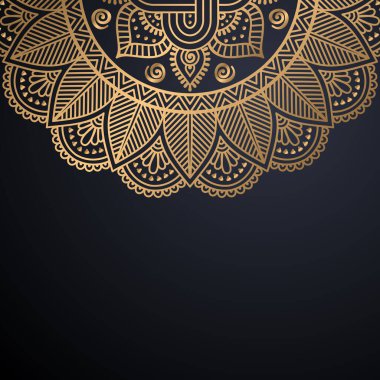 Lüks dekoratif mandala tasarım arka planı