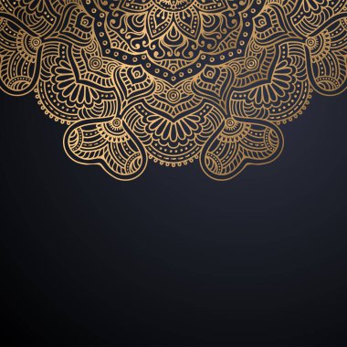 Lüks dekoratif mandala tasarım arka planı
