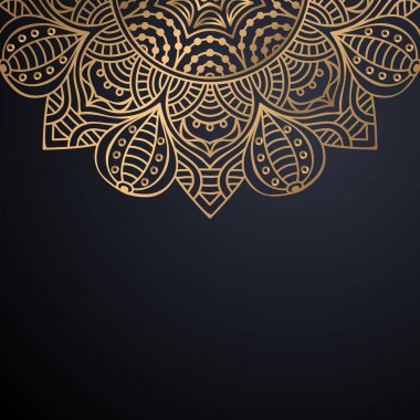 Lüks dekoratif mandala tasarım arka planı