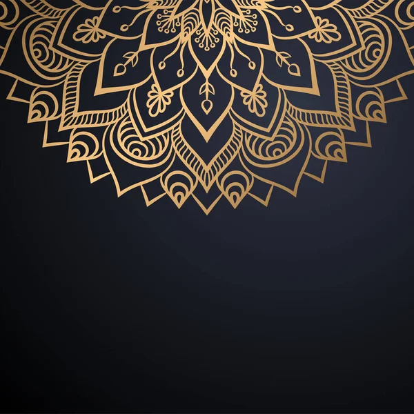 Luxo ornamental mandala design fundo — Vetor de Stock