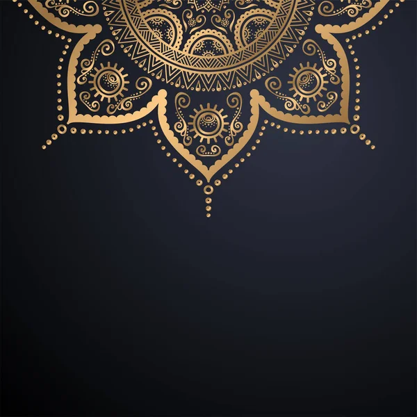 Luxo ornamental mandala design fundo — Vetor de Stock