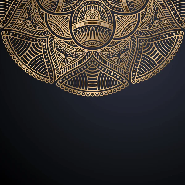 Luxe mandala ornemental fond de conception — Image vectorielle