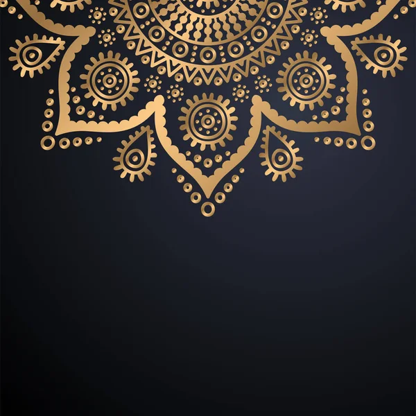 Fondo de diseño de mandala ornamental de lujo — Archivo Imágenes Vectoriales