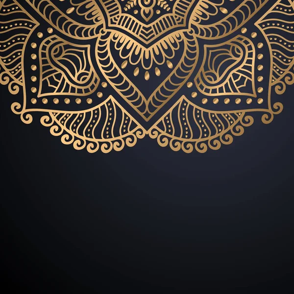 Luxo ornamental mandala design fundo — Vetor de Stock