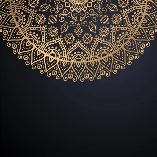 Luxo ornamental mandala design fundo —  Vetores de Stock