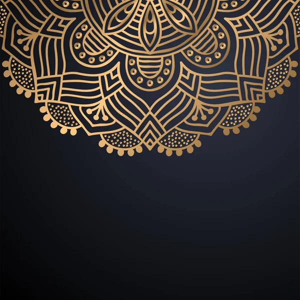 Luxo ornamental mandala design fundo — Vetor de Stock