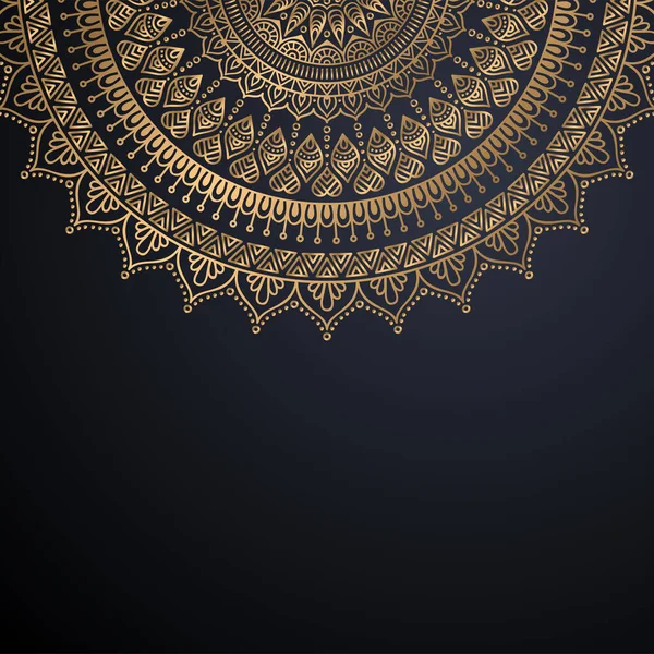 Luxo ornamental mandala design fundo — Vetor de Stock