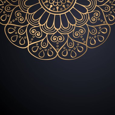 Lüks dekoratif mandala tasarım arka planı