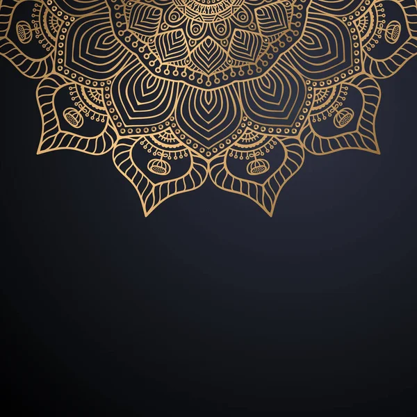 Luxo ornamental mandala design fundo —  Vetores de Stock