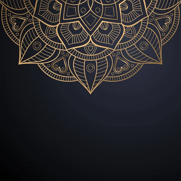 Lusso ornamentale mandala design sfondo — Vettoriale Stock