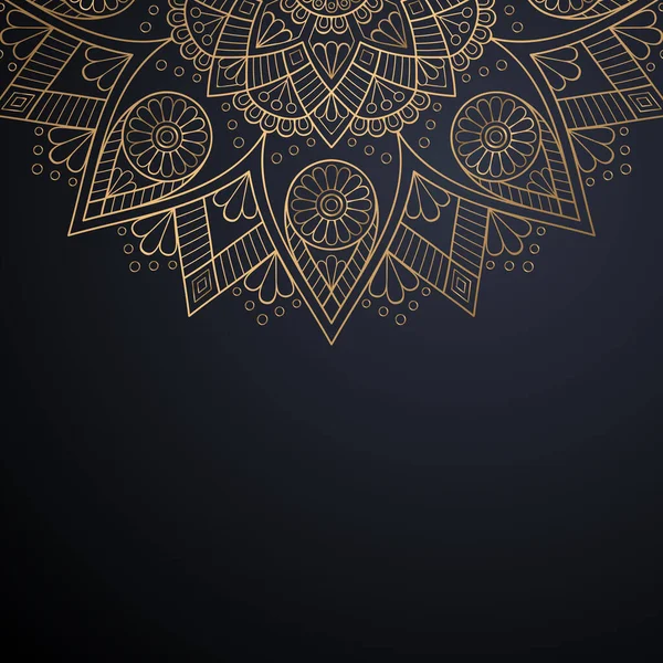 Luxo ornamental mandala design fundo —  Vetores de Stock