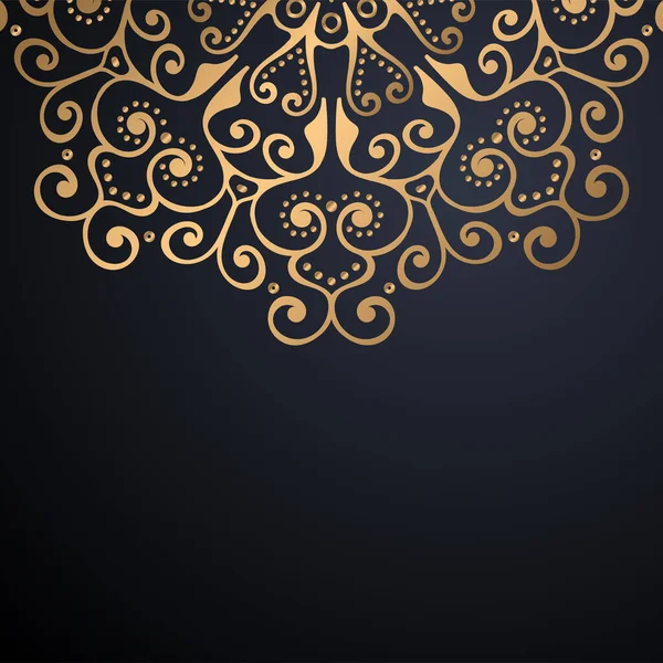Fondo de diseño de mandala ornamental de lujo — Vector de stock
