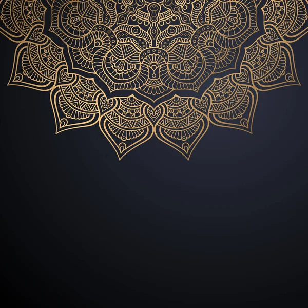 Luxo ornamental mandala design fundo — Vetor de Stock