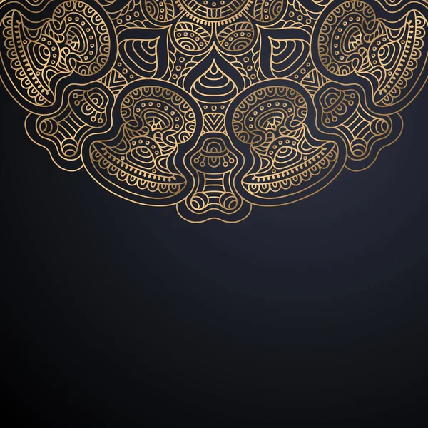 Luxo ornamental mandala design fundo — Vetor de Stock