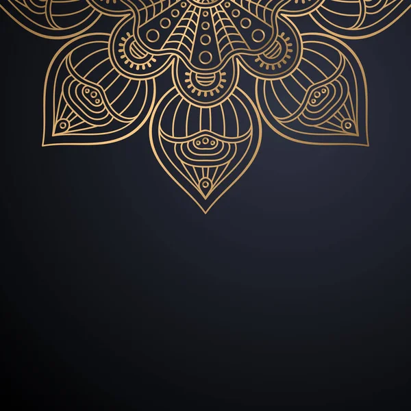 Luxo ornamental mandala design fundo — Vetor de Stock