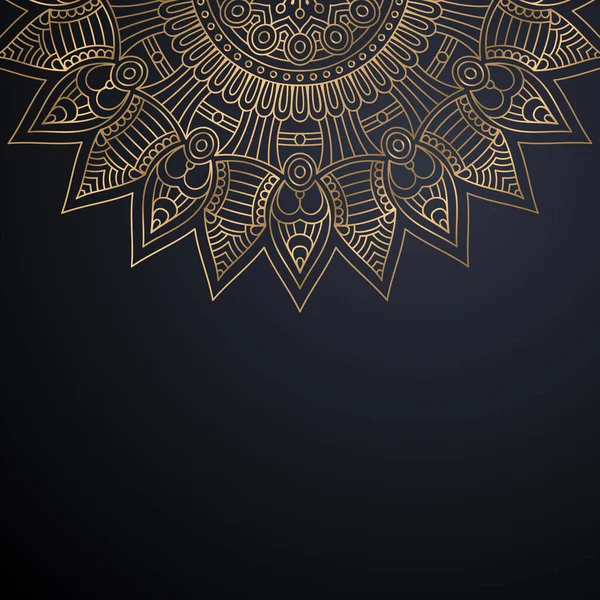 Luxusní ornamentální mandala design pozadí — Stockový vektor