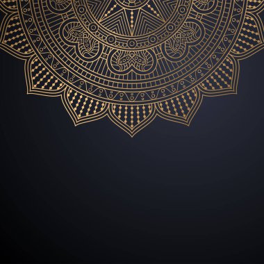 Lüks dekoratif mandala tasarım arka planı