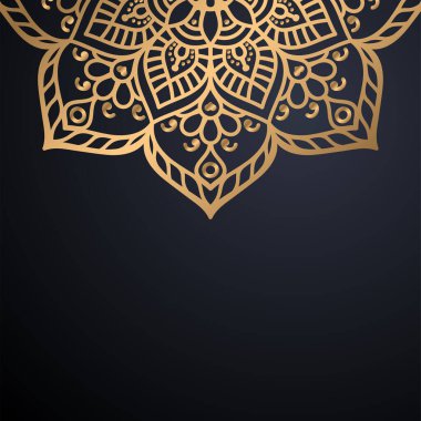 Lüks dekoratif mandala tasarım arka planı