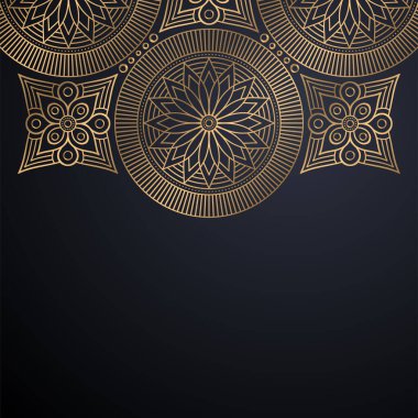 Lüks dekoratif mandala tasarım arka planı