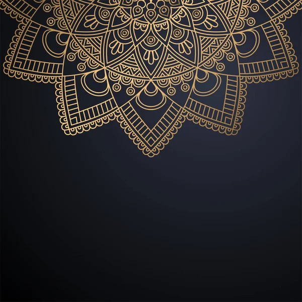 Luxe mandala ornemental fond de conception — Image vectorielle