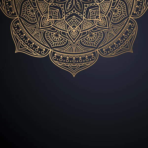 Luxe ornamentele mandala ontwerp achtergrond — Stockvector