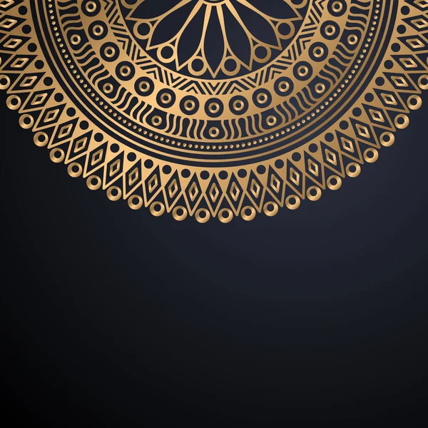 Luxe mandala ornemental fond de conception — Image vectorielle