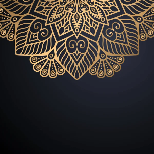 Fondo de diseño de mandala ornamental de lujo — Archivo Imágenes Vectoriales