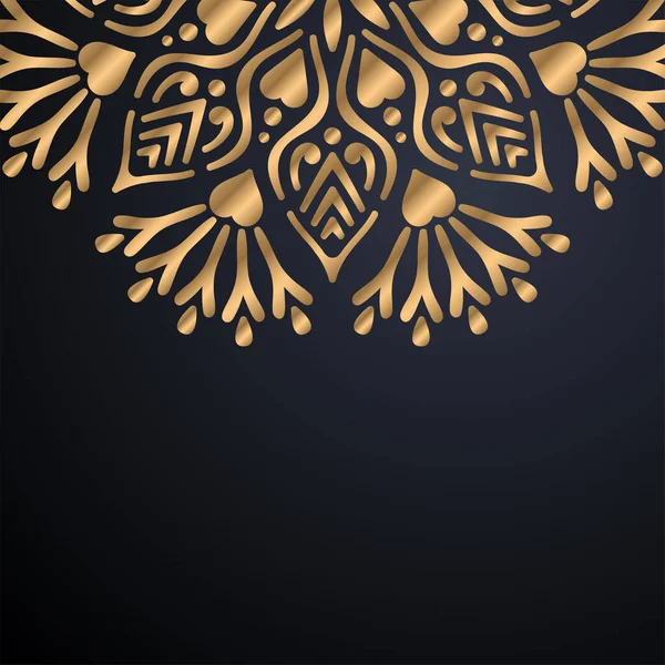 Luxo ornamental mandala design fundo — Vetor de Stock