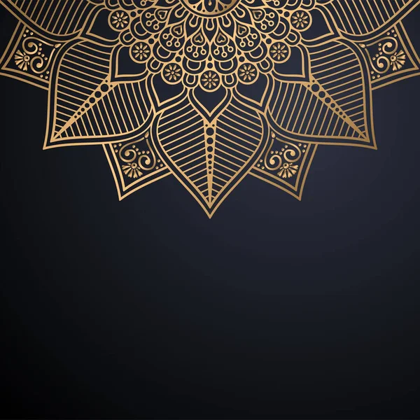 Luxo ornamental mandala design fundo — Vetor de Stock