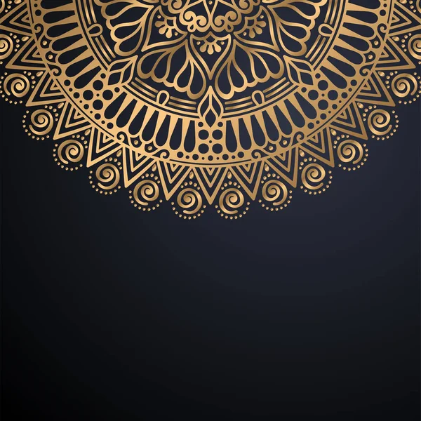 Luxo ornamental mandala design fundo —  Vetores de Stock