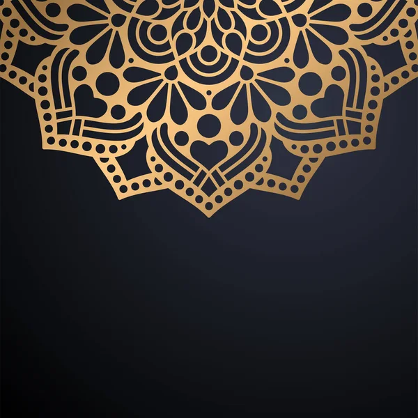 Luxo ornamental mandala design fundo — Vetor de Stock