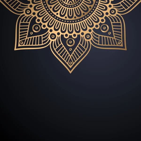 Fondo de diseño de mandala ornamental de lujo — Vector de stock