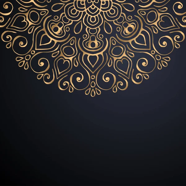 Luxo ornamental mandala design fundo — Vetor de Stock