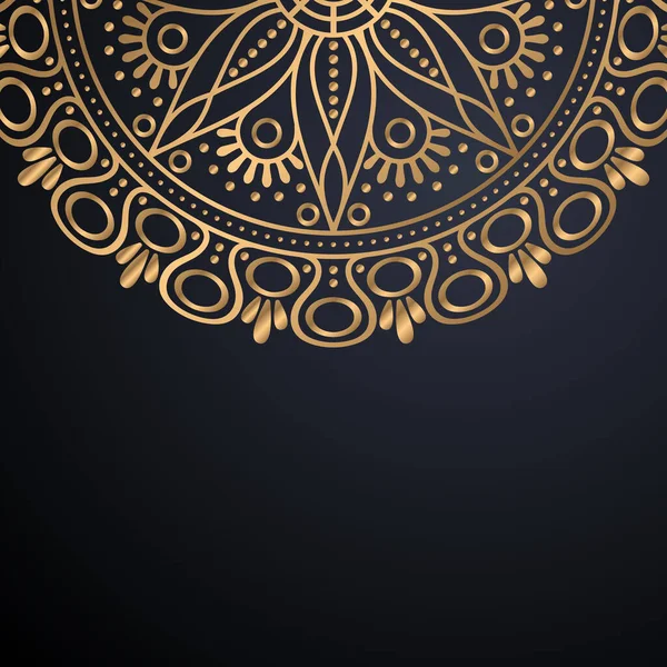 Luxo ornamental mandala design fundo — Vetor de Stock