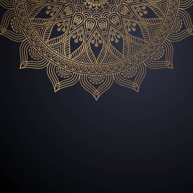 Lüks dekoratif mandala tasarım arka planı