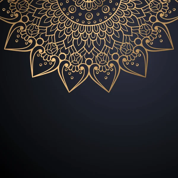 Luxo ornamental mandala design fundo — Vetor de Stock