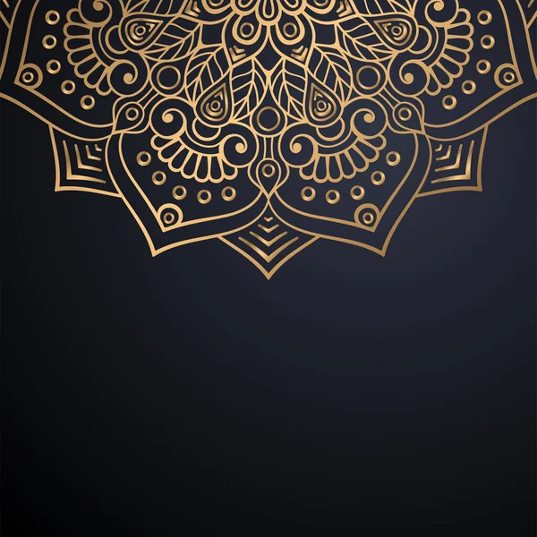 Luxo ornamental mandala design fundo — Vetor de Stock