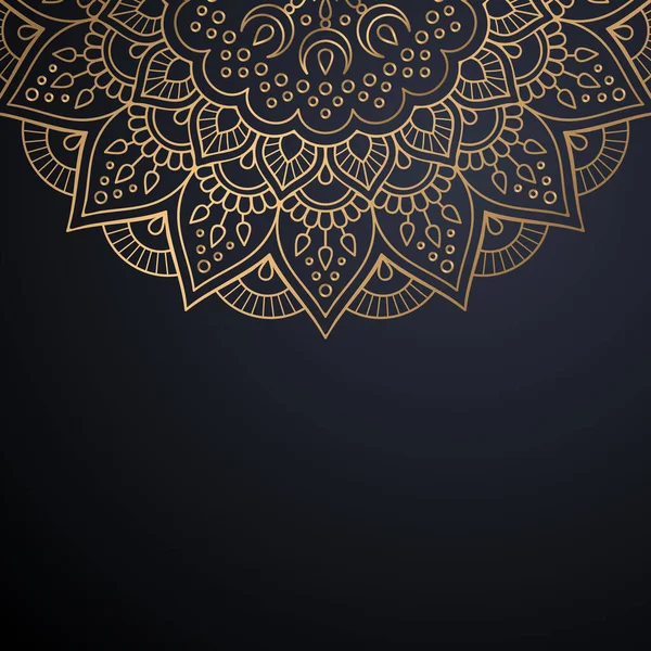 Luxo ornamental mandala design fundo — Vetor de Stock