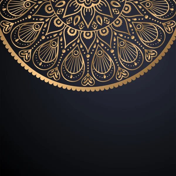 Luxe ornamentele mandala ontwerp achtergrond — Stockvector