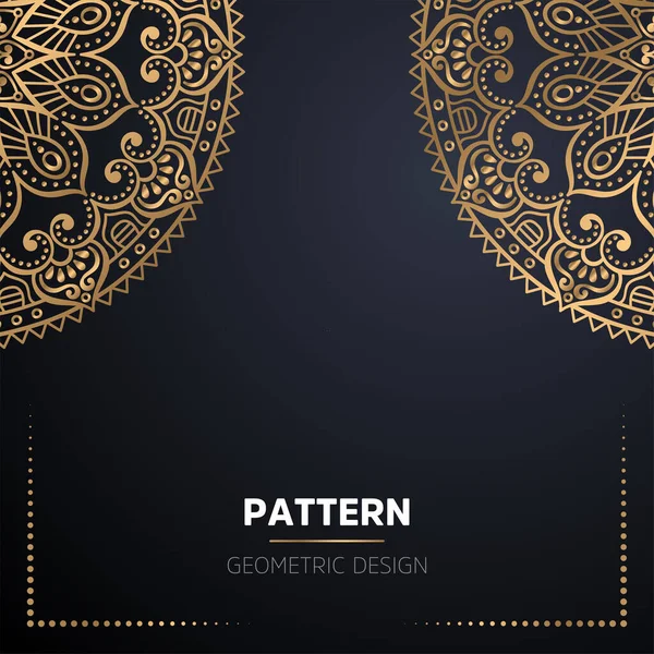 Luxe mandala ornemental fond de conception — Image vectorielle