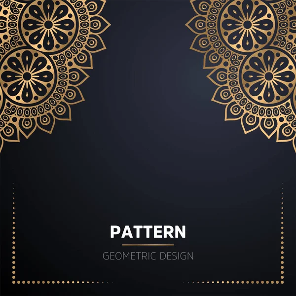 Fondo de diseño de mandala ornamental de lujo — Vector de stock