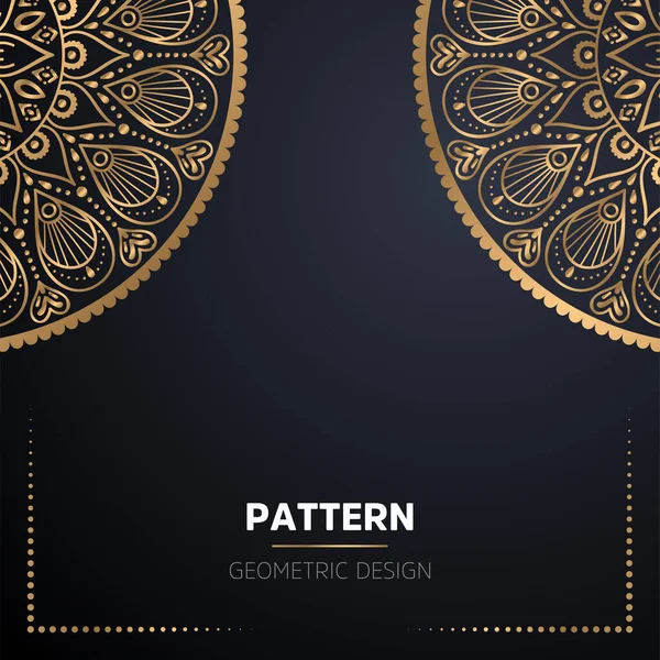 Luxo ornamental mandala design fundo — Vetor de Stock