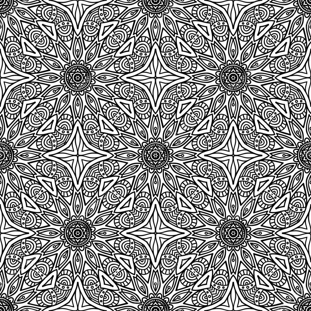 Seamless pattern. Vintage decorative elements