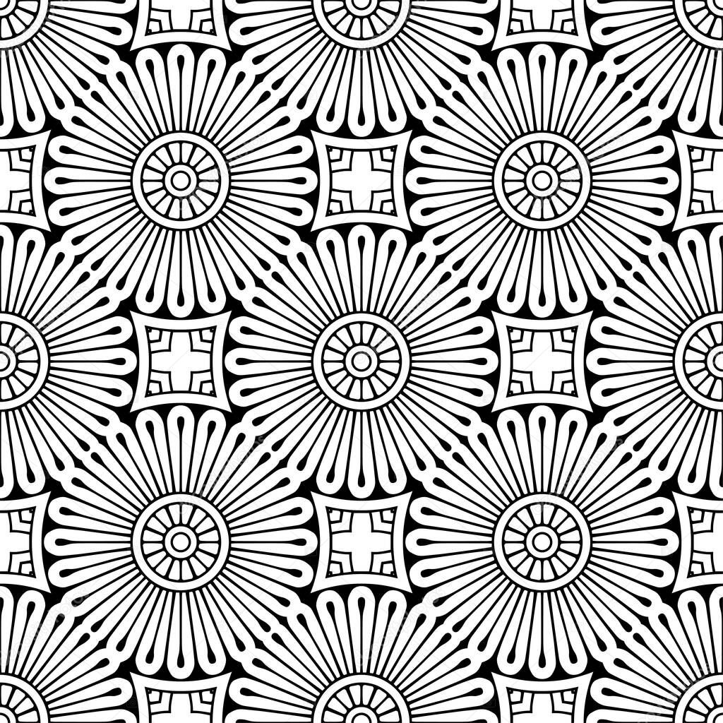 Seamless pattern. Vintage decorative elements