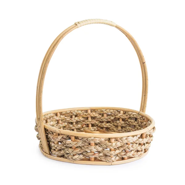 Empty Basket Isolated White — Stock Photo, Image
