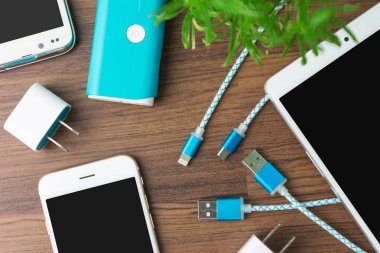 Usb ile şarj kabloları smartphone ve tablet en iyi görünümü için